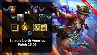 Sivir ADC + Pantheon vs Kai'Sa + Pyke - NA Challenger - Patch 25.06