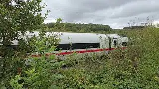 ICE 4 BR 412 in Z&uuml;ttlingen von M&ouml;ckm&uuml;hl ICE 119 auf Eingleisiger Strecke #Frankenbahn #bahndisaster