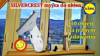 Myjka z Lidla marki SILVERCREST 3,7 V czas pracy 40 min. do 30 okien