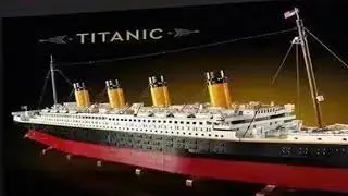 Kalein Titanic Giant Cruise Ship Model Ship Building Blocks Adult Difficult Set Assembling Toys Boys