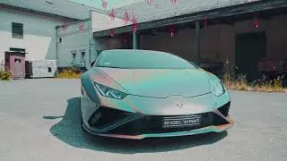 Lamborghini Huracan wrapped in Avery Dennison Pride Prismatic Grey