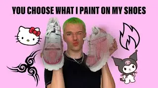 INSTA DECIDES WHAT I PAINT ON MY PLATFORM SHOES!!! Cute Kawaii / Grunge style...i nearly ruined them