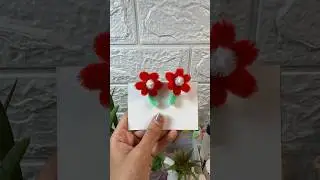 DIY Pipe Cleaner flower Clips #diy #trending #handmade #pipecleanercrafts #shorts