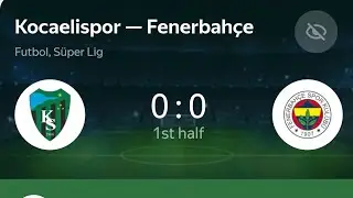 Kocaelispor-Fenerbahçe canlı yayın 1