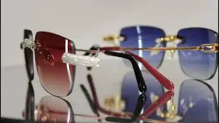 Our New Upgrade Micropaved Diamond Frame Now Laser Welded On Our New 56 mm Standard Lenses Bag HITS!