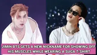 Jimin BTS Gets a New Nickname for Showing Off His Muscles While Wearing a Suga T-shirt