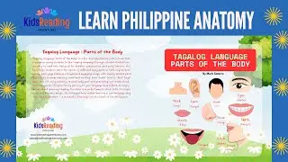Let's learn Tagalog Language with Parts of the Body. New Children's Book!