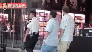 Dancing Behind a Mall Cop FAIL