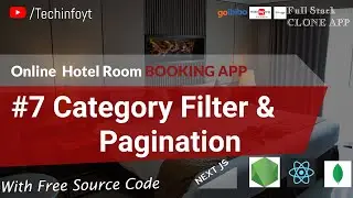 #7 Category filter and Pagination feature | Hotel Room Booking App(Hindi/Urdu)