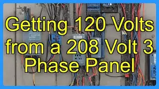 Getting 120 Volts from a 208 Volt 3 Phase Panel