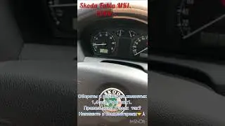 Обороты и расход на холостых. Шкода Фабия 1. #fabia #skoda #mk1