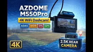 AZDOME Dashcam M550pro 4k+2,5k ADAS Wifi