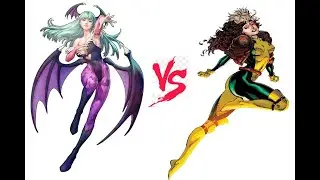 Morrigan (Darkstalkers) vs Rogue (X-MEN)