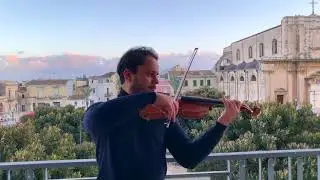 Valerio Ferron violin in beautiful Sicilia