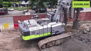 Zoomlion Piling Rig ZR255 at construction site of Madhya Pradesh Metro Rail.
