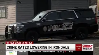Crime rates lowering in Irondale