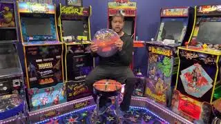 Big Buck Hunter Stool cover  wrapped around an Arcade1Up stool