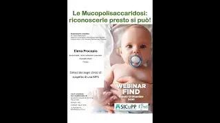 Webinar FIND 12-12-2020 - Elena Procopio - segni di sospetto di una Mucopolisaccaridosi