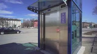 Bulgaria, Sofia, Княгиня Мария Луиза (Knyaginya Maria Luiza) Metro Station, thyssenkrupp elevator