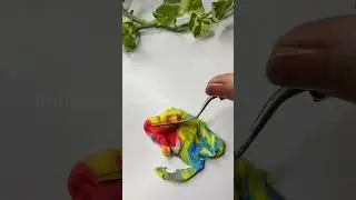 Colour Mixing soft clay ❤️🤍💙💛 #shorts #youtubeshorts #art #satisfying