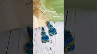 Boho Earring #bohoearrings #bohojewelry #beadedearrings #earrings #handmadeearrings #handmadejewelry
