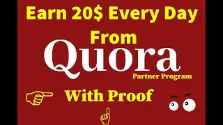 Quora Partner Program Earnings With Proof Part 15