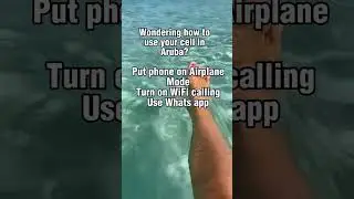 Wondering how you can use your cell in Aruba without paying international fees daily? Try this hack