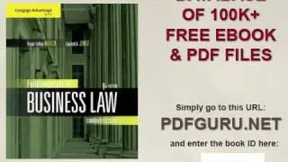 Cengage Advantage Books Fundamentals of Business Law Summarized Cases