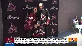 Coyotes fans soak in atmosphere before final home game in Arizona