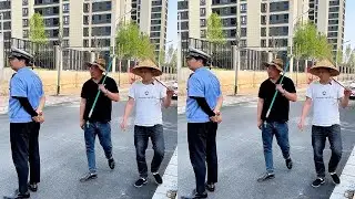 站住我帽子呢？#上热门 #原创视频#搞笑视频#万万没想到#反转