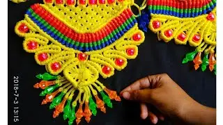 Macrame New Design Toran || Macrame Toran Door Hanging Tiutorial In Hindi || Full HD Part