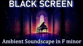 Ambient Piano Soundscape in Fm - Deep Sleep Music Black Screen, Healing Meditative Relaxing Music