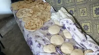 Traditional Rural Village Life!  Cooking Turkish Flatbread!