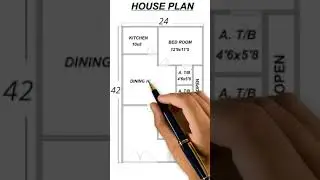 24 x 42 HOUSE DESIGN II 24 X 42 GHAR KA NAKSHA II 24 X 42 HOUSE PLAN || #BMHHOUSEPLAN