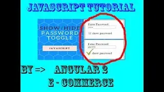 JavaScript  show hide password | password weak n strong |