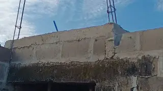 Building a Small Cement House | Concrete Beam & Slab Construction