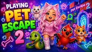 Playing Roblox Pet Escape 2