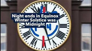 The night ends in Equinox, midday and midnight are solstices #rapture #bride #sun #moon #stars