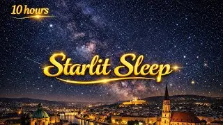 Peaceful Night Sleep Music 🌌 Deep Sleep Over the City (10 Hours)