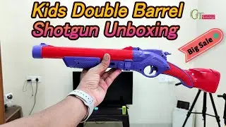 Toyzone Superman Double Barrel Shotgun | Foam Blaster Double Barrel Gun | Lock & Load Pump Action