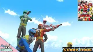 SUPER SENTAI BATTLE: RANGER CROSS (Wii) | STORY MODE | -NAMATIN