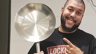 Temperando a Panela De Aço inox Tramontina Nova