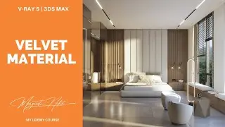 V-Ray 5 I Velvet Material I Udemy Course I Part 20