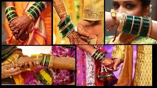 महाराष्ट्रीयन मराठमोळा हिरवा चुडा /Traditional maharashtrian bridal green bangles /Hirva chuda