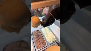 Smooth Madagascar Vanilla Ice Cream Scooping #gelato #desserts #perfection #eating #tastytreats