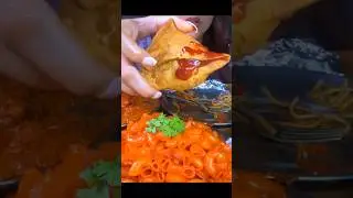 ASMR: Eating Street Food Eating Challenge 😍😘 chicken tacos Schezwan Noodles Mukbang🤤