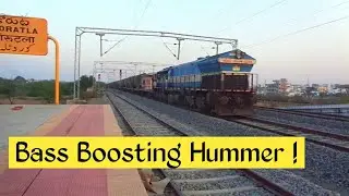 Bass Boosting Hummer ! | UBL(Hubli) WDG-4 12084 Locomotive hauling BTPN Oil Tanks Skipping Koratla