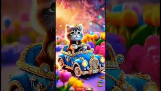 Adorable Kitten&rsquo;s Royal Ride 🌸🐾✨ | Cinematic 8K Fantasy Portrait&rdquo;#cat #cutecat #funny