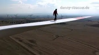 walking on windmill blade 300 feet over ground!
