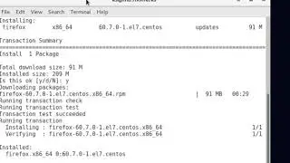 How to update install firefox on CentOS 7